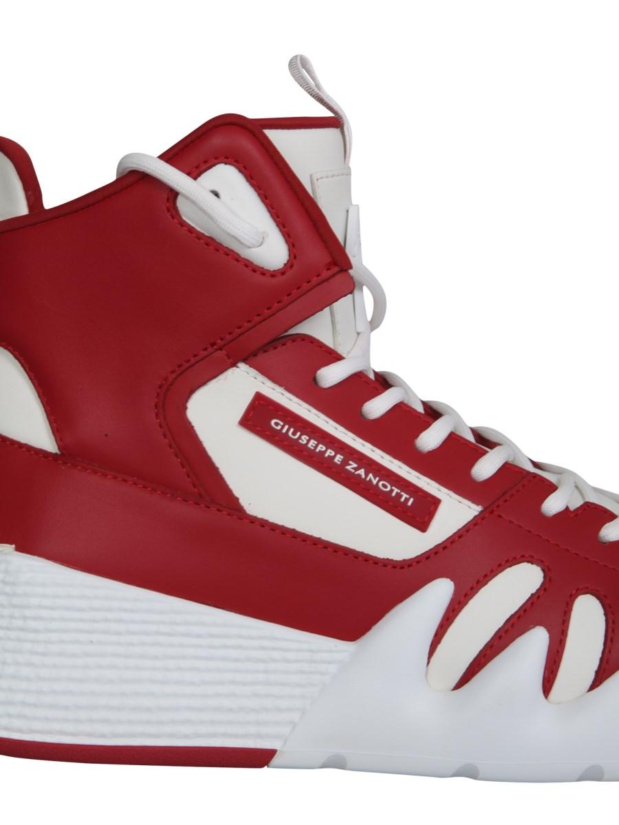 GIUSEPPE ZANOTTI SNEAKER ALTA TALON IN PELLE
