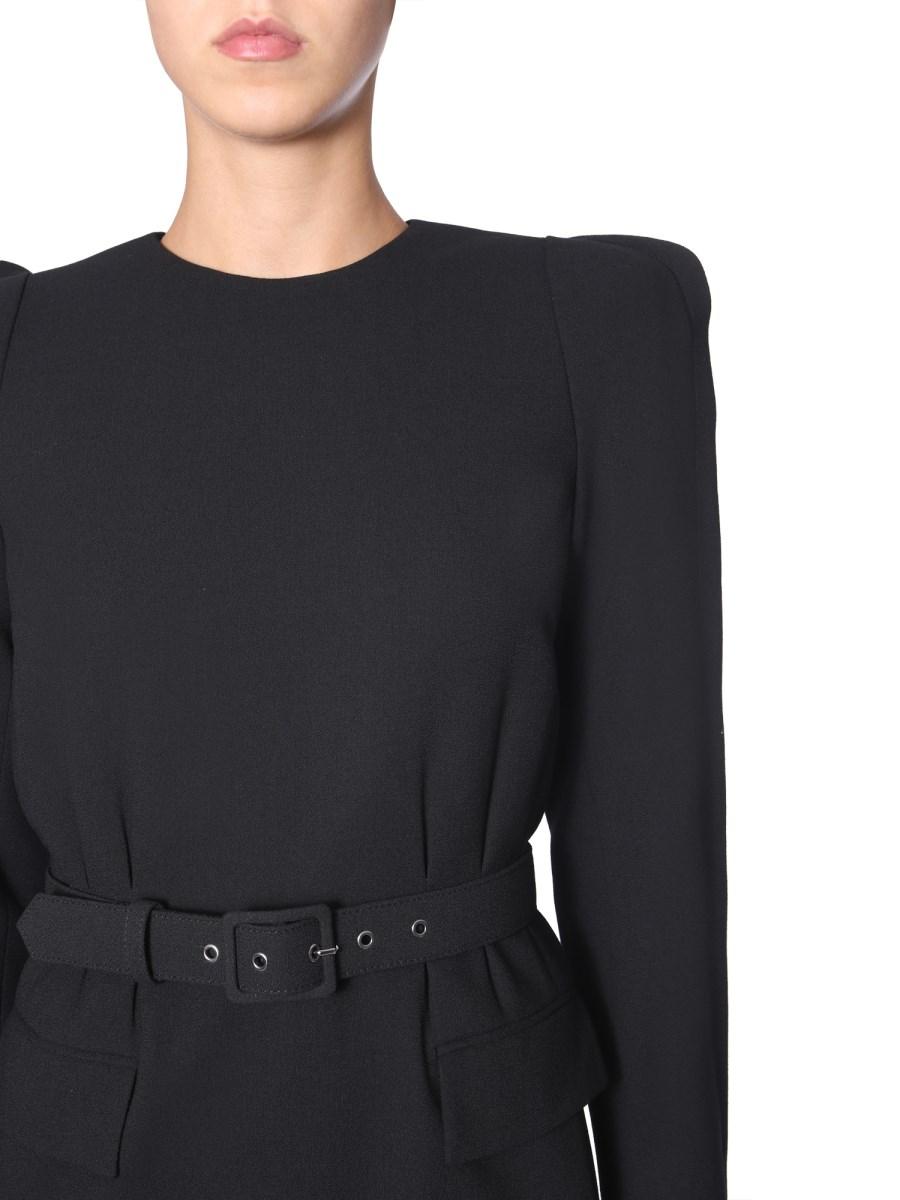 GIVENCHY ABITO IN LANA CON CINTURA