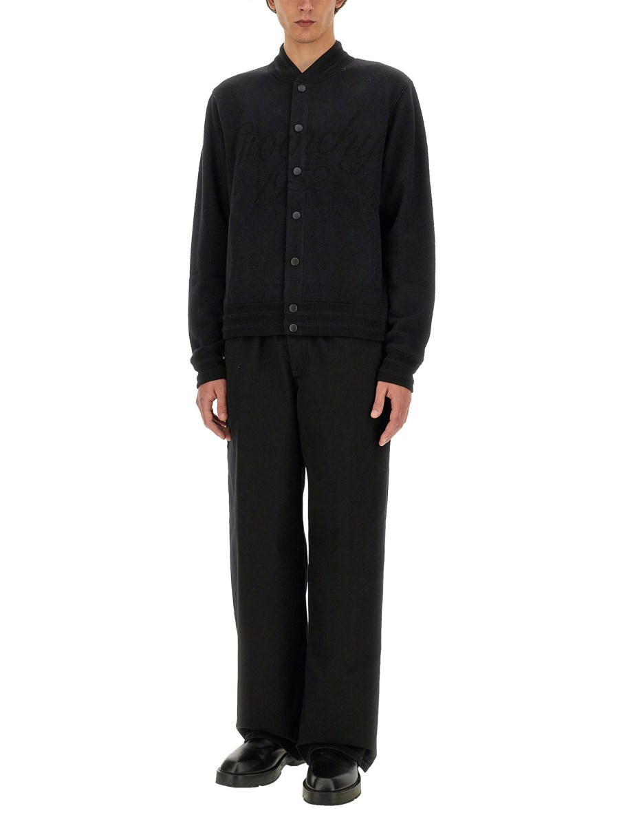 GIVENCHY BOMBER IN MAGLIA CON LOGO 1952