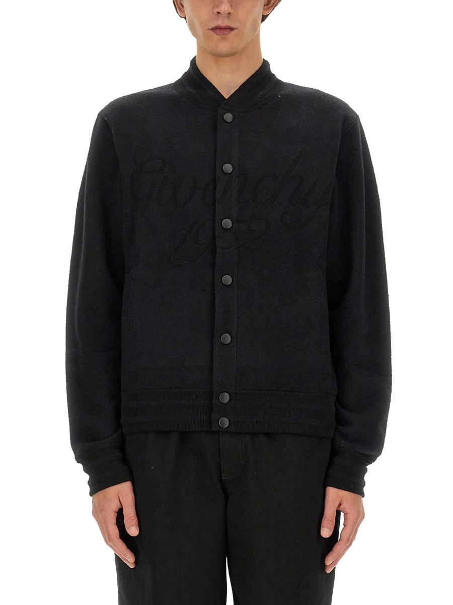 GIVENCHY BOMBER IN MAGLIA CON LOGO 1952