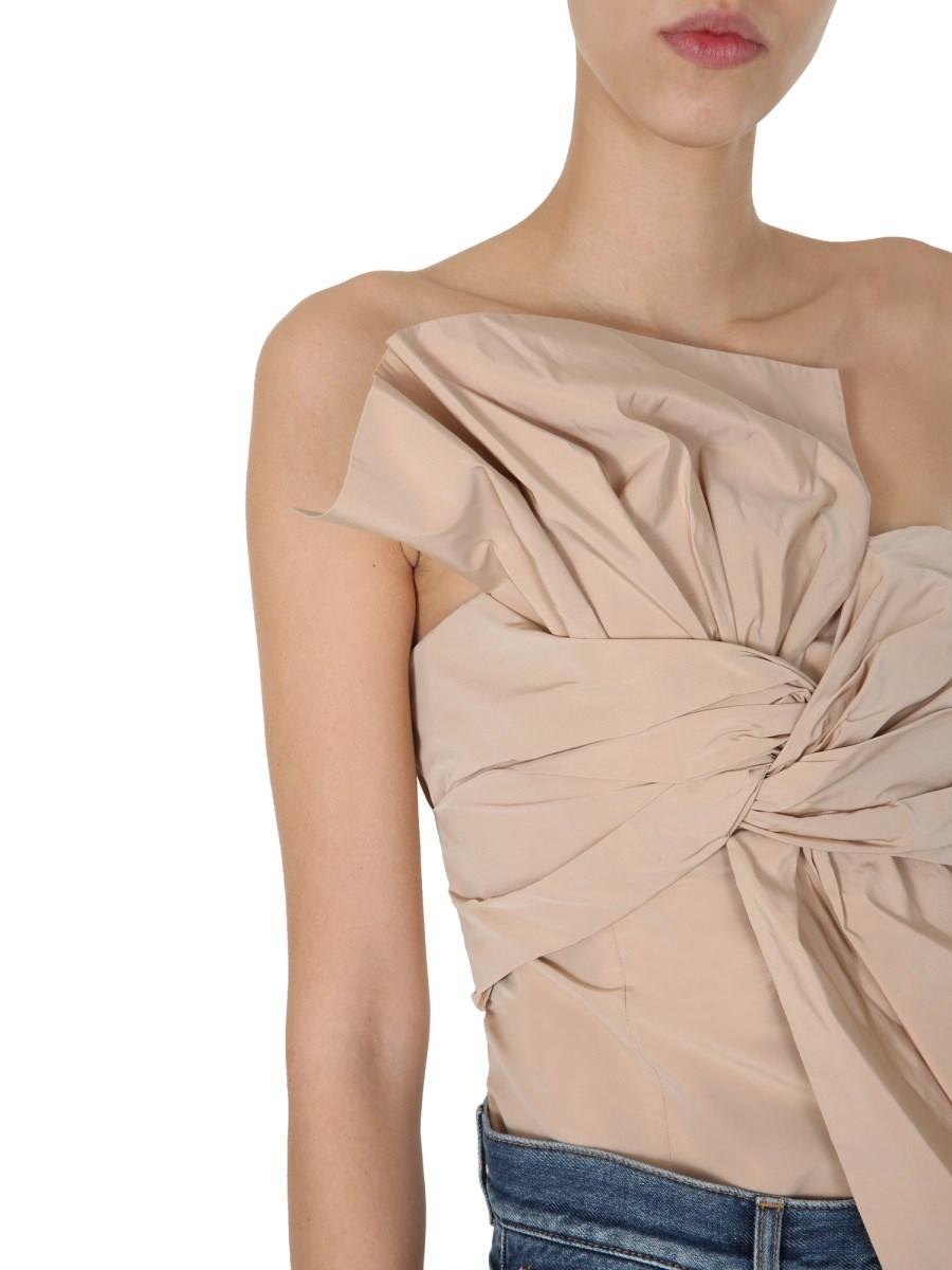 GIVENCHY BUSTIER DI TAFFETTÀ CON FIOCCO OVERSIZE