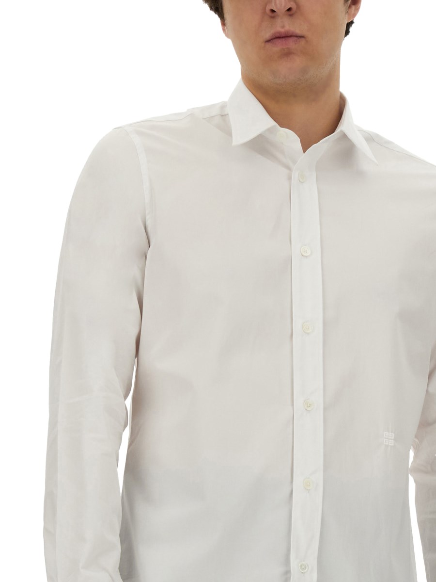 GIVENCHY CAMICIA CLASSICA IN POPELINE DI COTONE