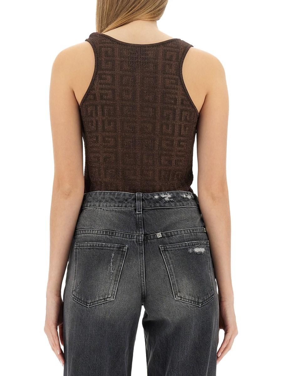 GIVENCHY CANOTTA IN JACQUARD DI LUREX 4G