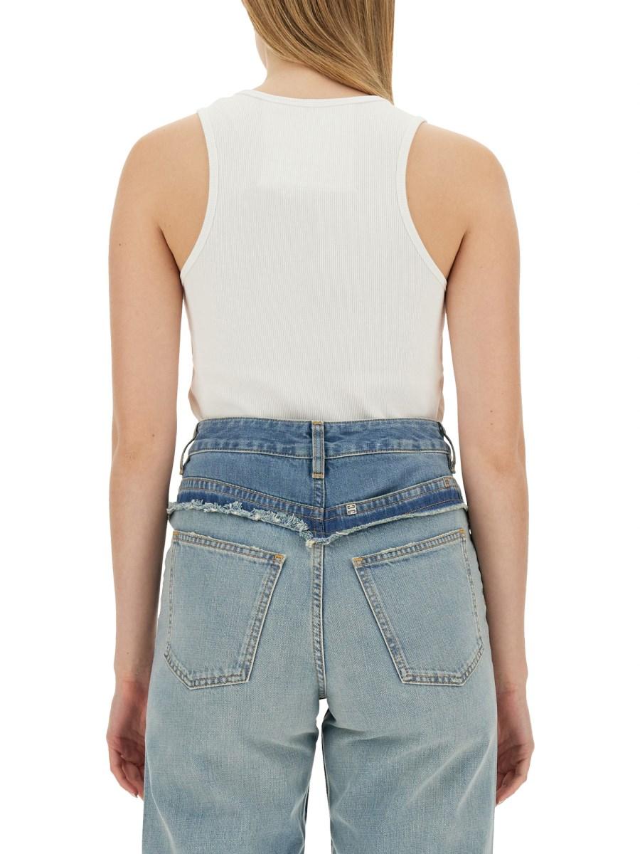 GIVENCHY CANOTTA SLIM IN COTONE A COSTE