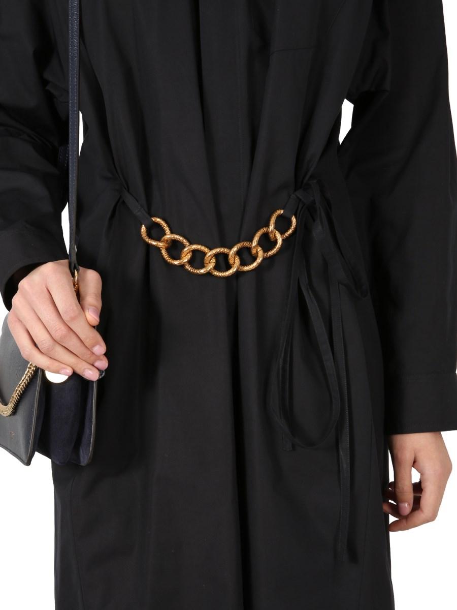 GIVENCHY CHEMISIER IN COTONE CON CINTURA A CATENA