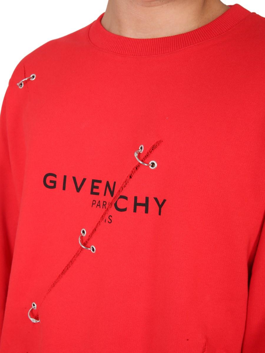 GIVENCHY FELPA IN COTONE CON DETTAGLI DI METALLO