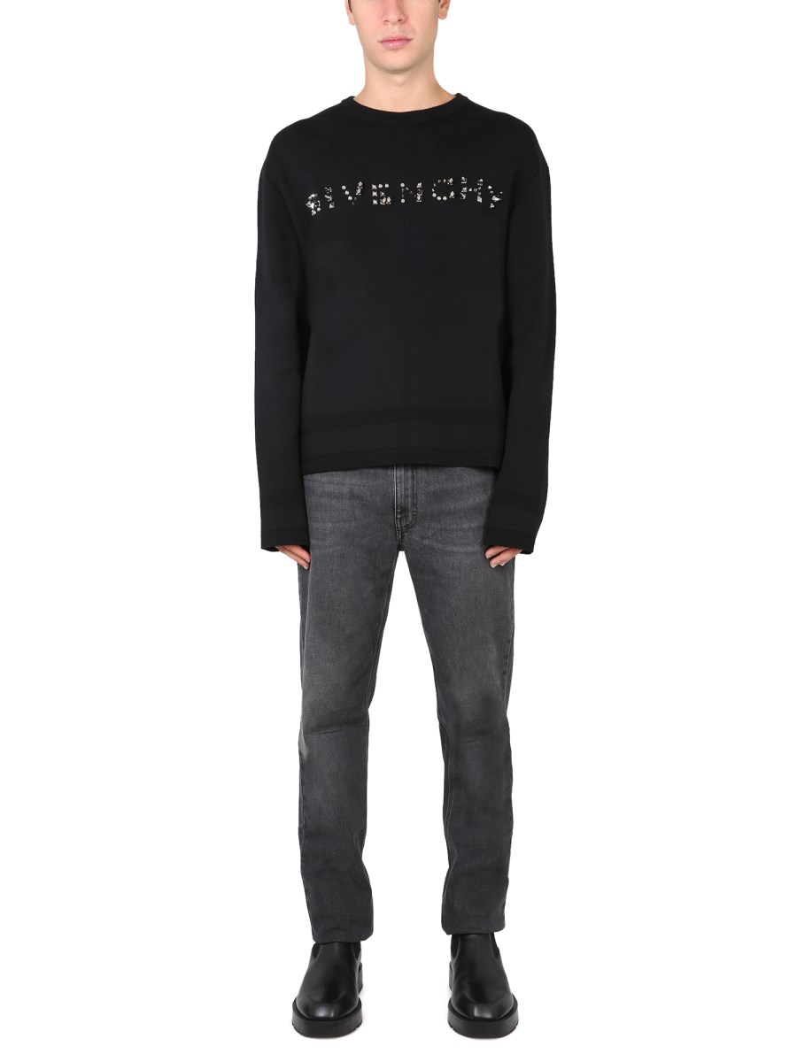 GIVENCHY FELPA IN COTONE CON LOGO