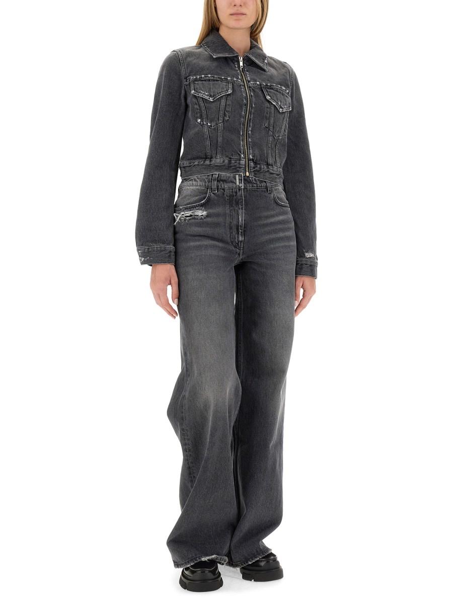 GIVENCHY GIACCA CROPPED FIT IN DENIM DI COTONE