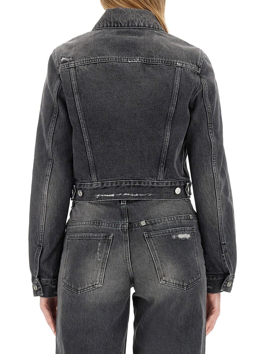 GIVENCHY GIACCA CROPPED FIT IN DENIM DI COTONE