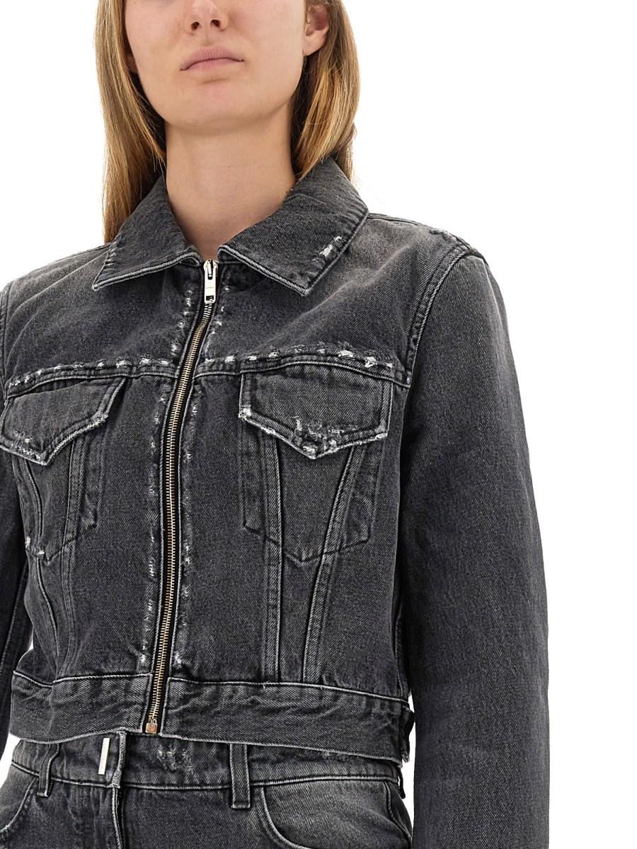 GIVENCHY GIACCA CROPPED FIT IN DENIM DI COTONE