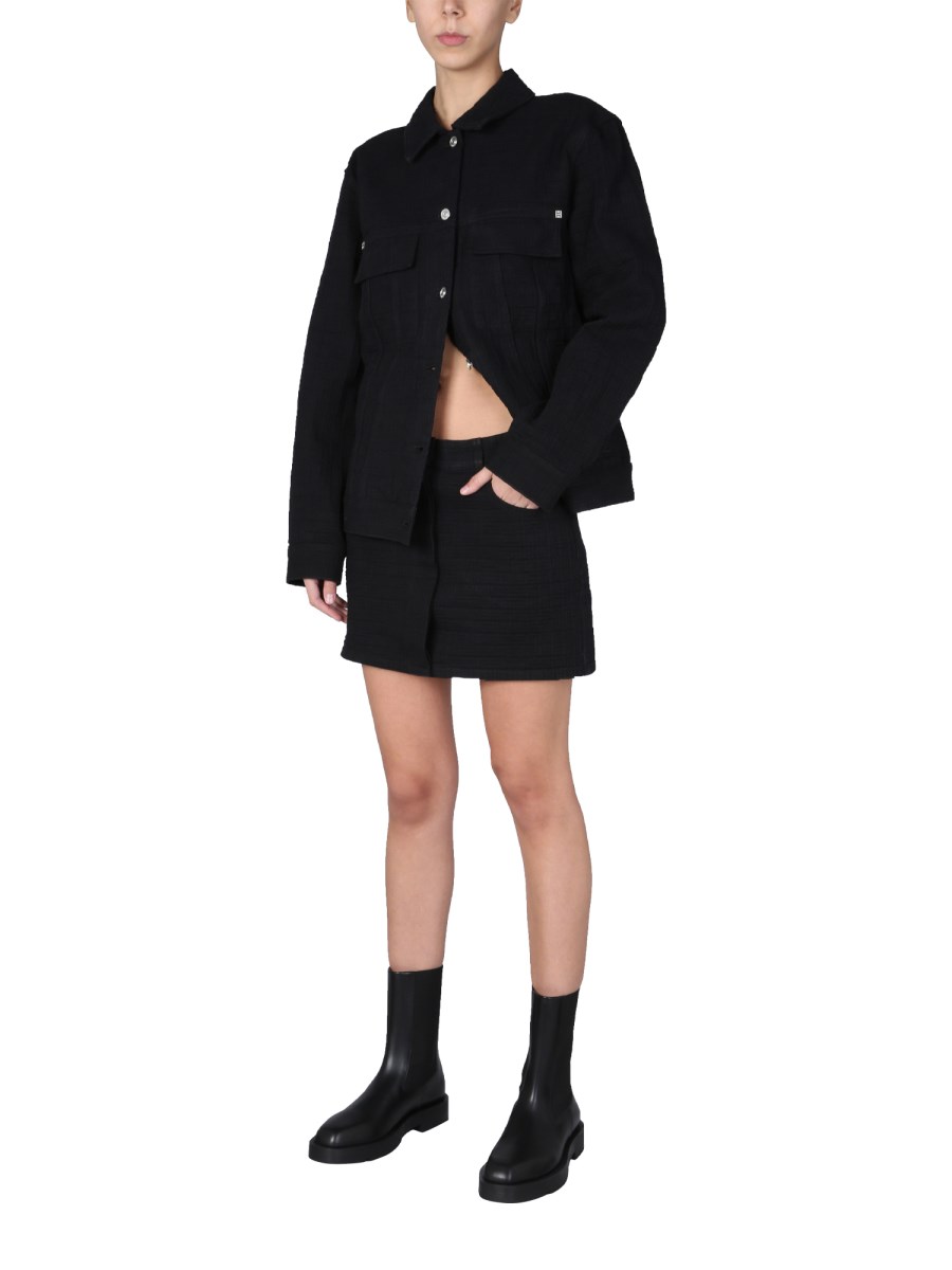 GIVENCHY GIACCA IN JACQUARD 4G EFFETTO DENIM