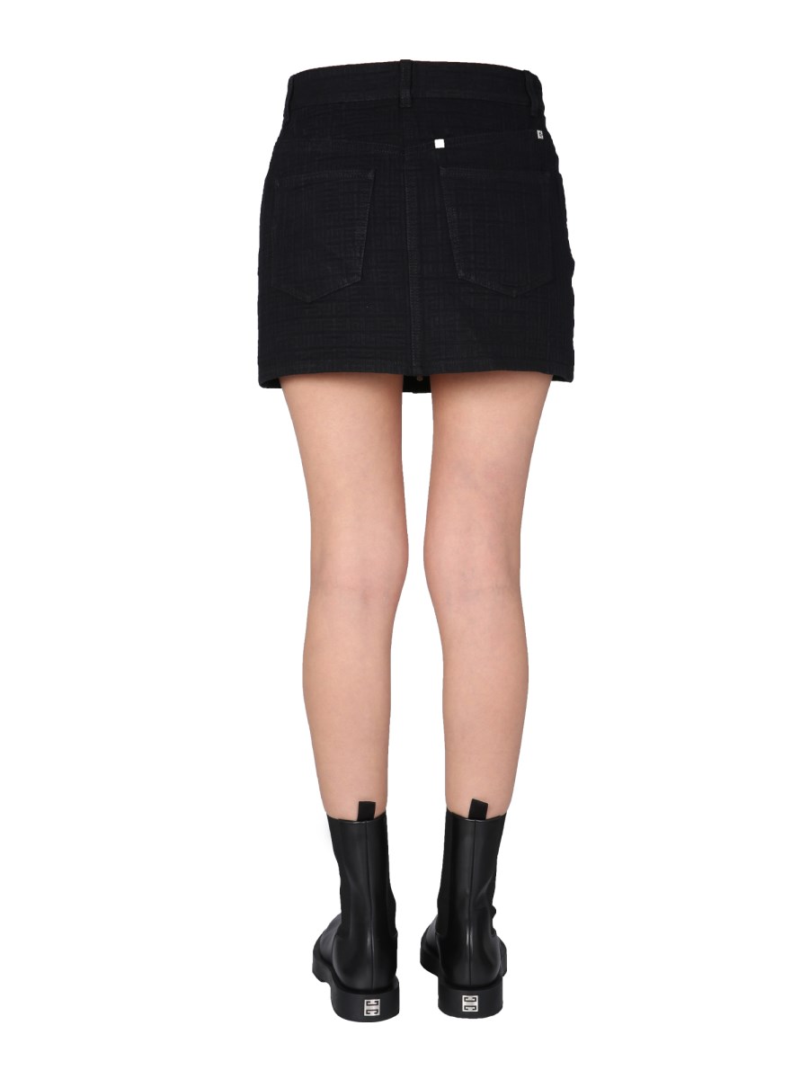 GIVENCHY GONNA IN JACQUARD 4G EFFETTO DENIM