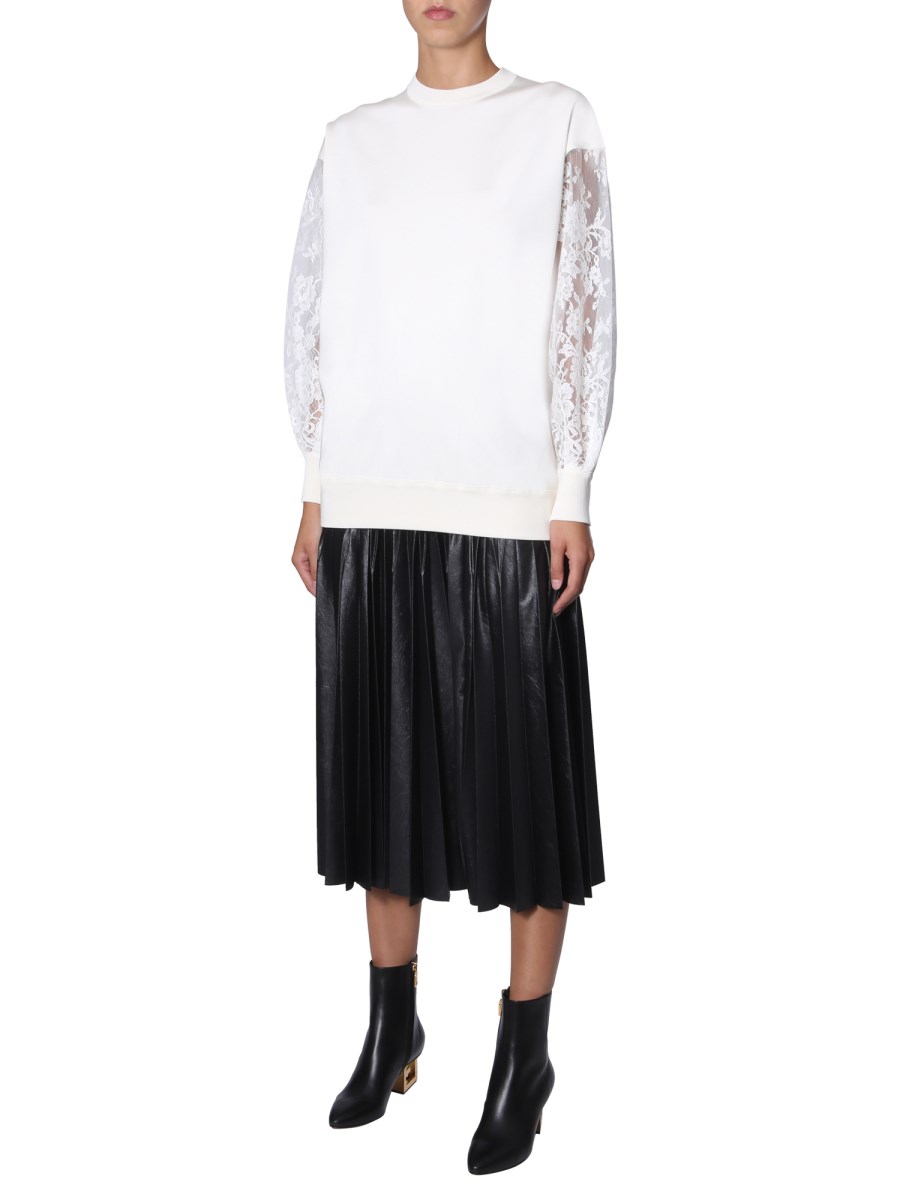 GIVENCHY MAGLIA OVERSIZE FIT CON MANICHE IN PIZZO