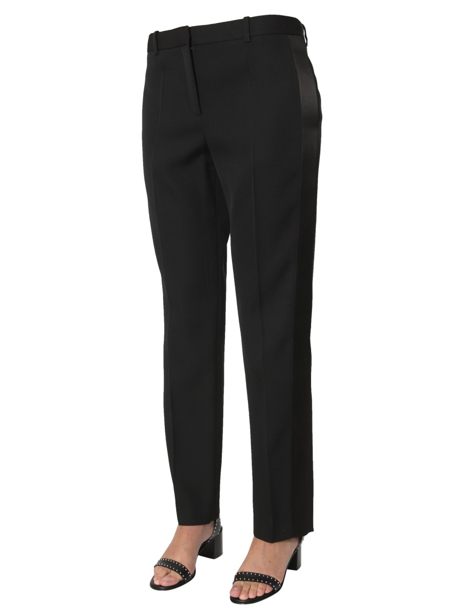 GIVENCHY PANTALONE IN LANA CON BANDE LATERALI