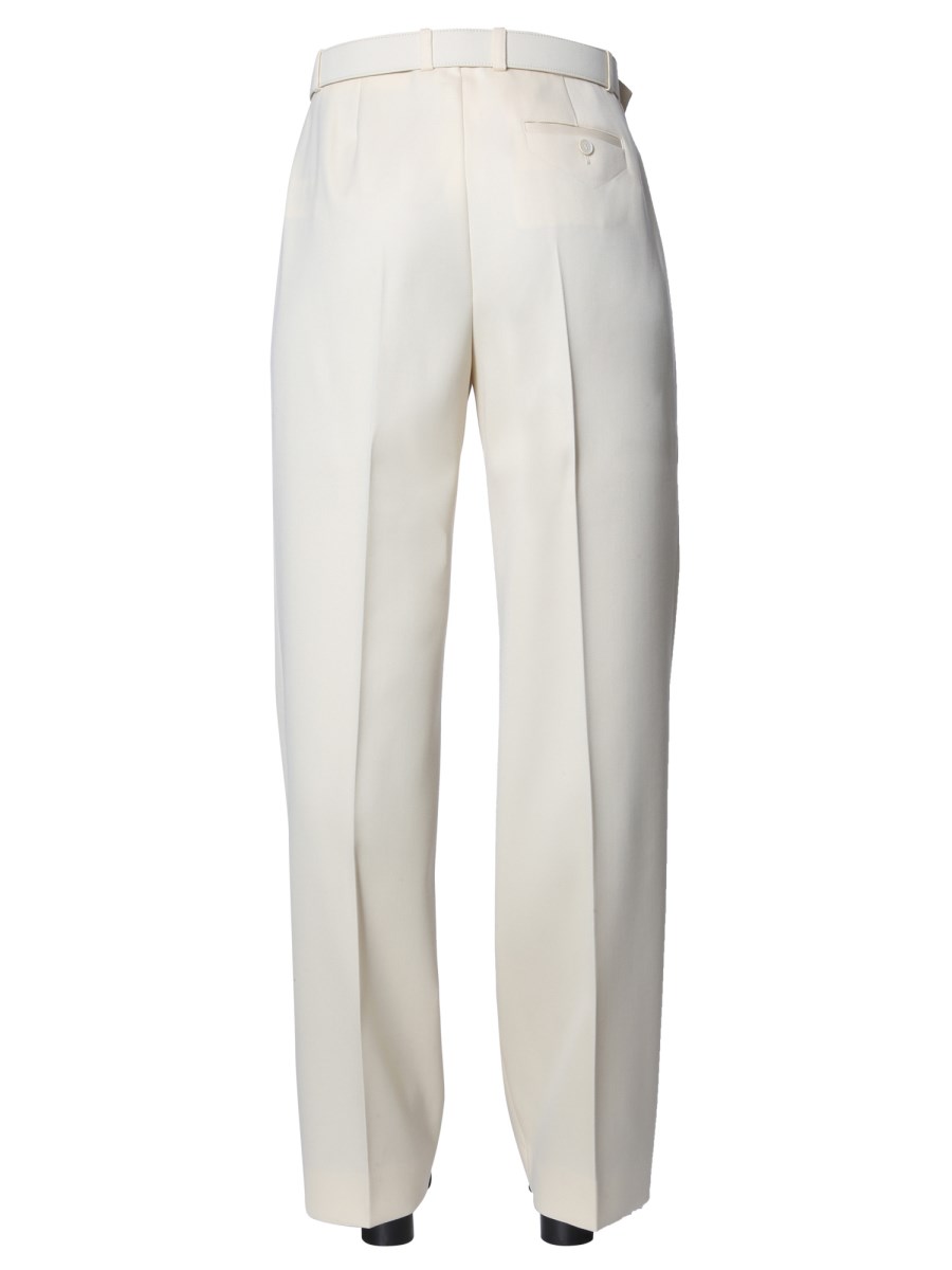 GIVENCHY PANTALONE IN LANA CON CINTURA