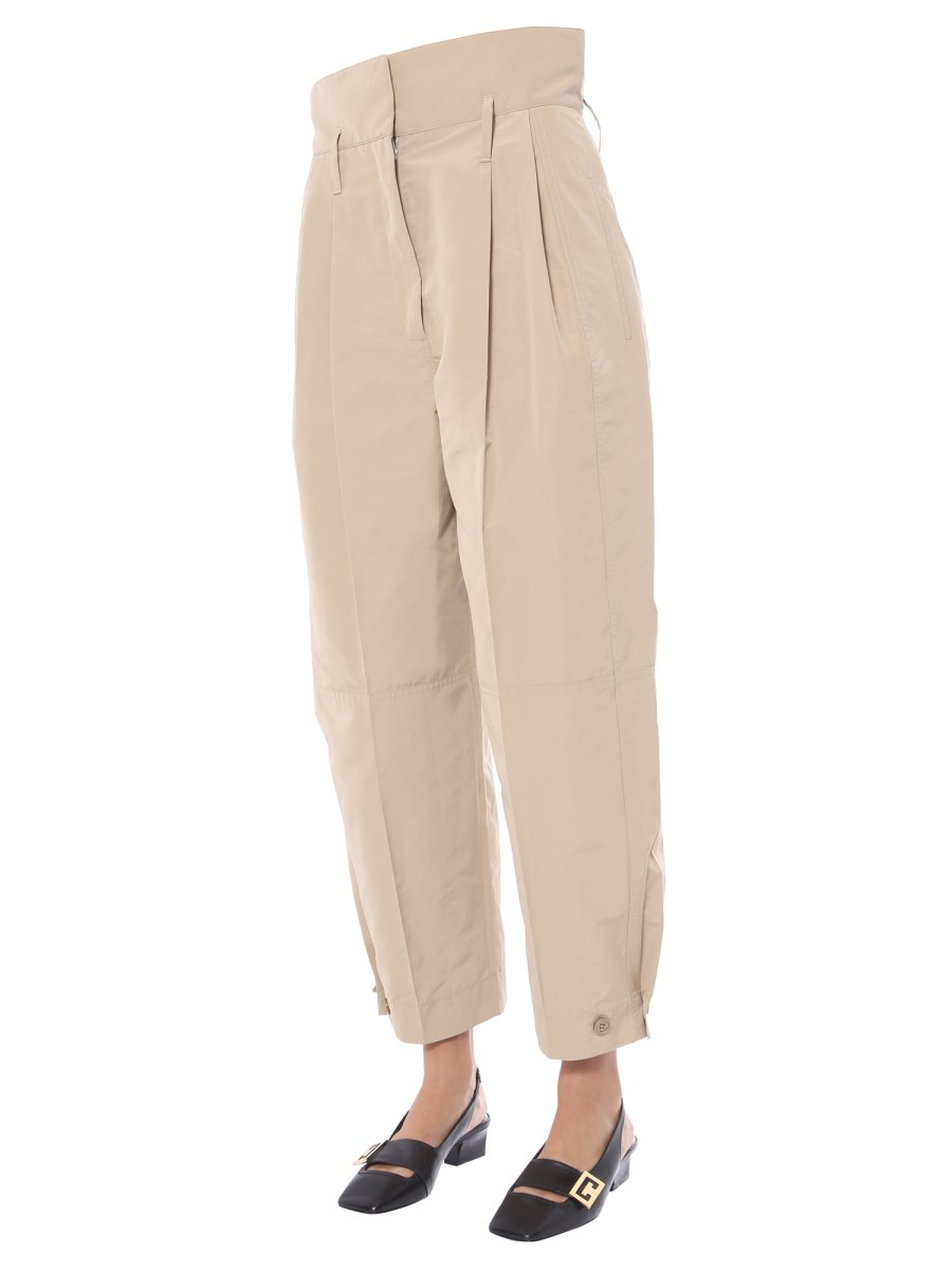 GIVENCHY PANTALONE MILITARE IN COTONE A VITA ALTA