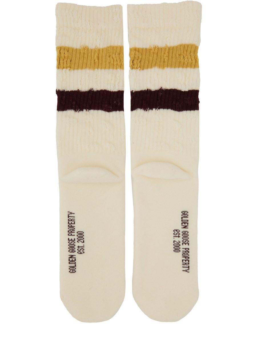 GOLDEN GOOSE CALZINI A RIGHE