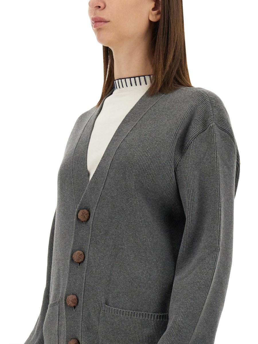 GOLDEN GOOSE CARDIGAN CON LOGO