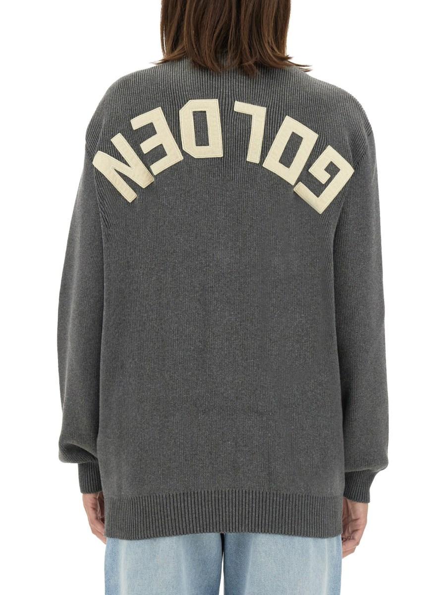 GOLDEN GOOSE CARDIGAN CON LOGO