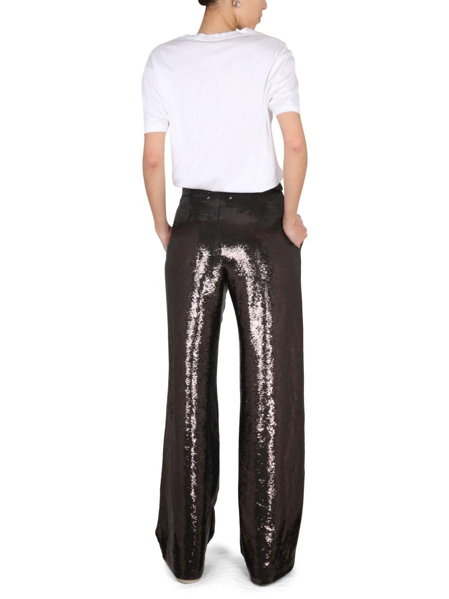 GOLDEN GOOSE PANTALONE CON PAILLETTES
