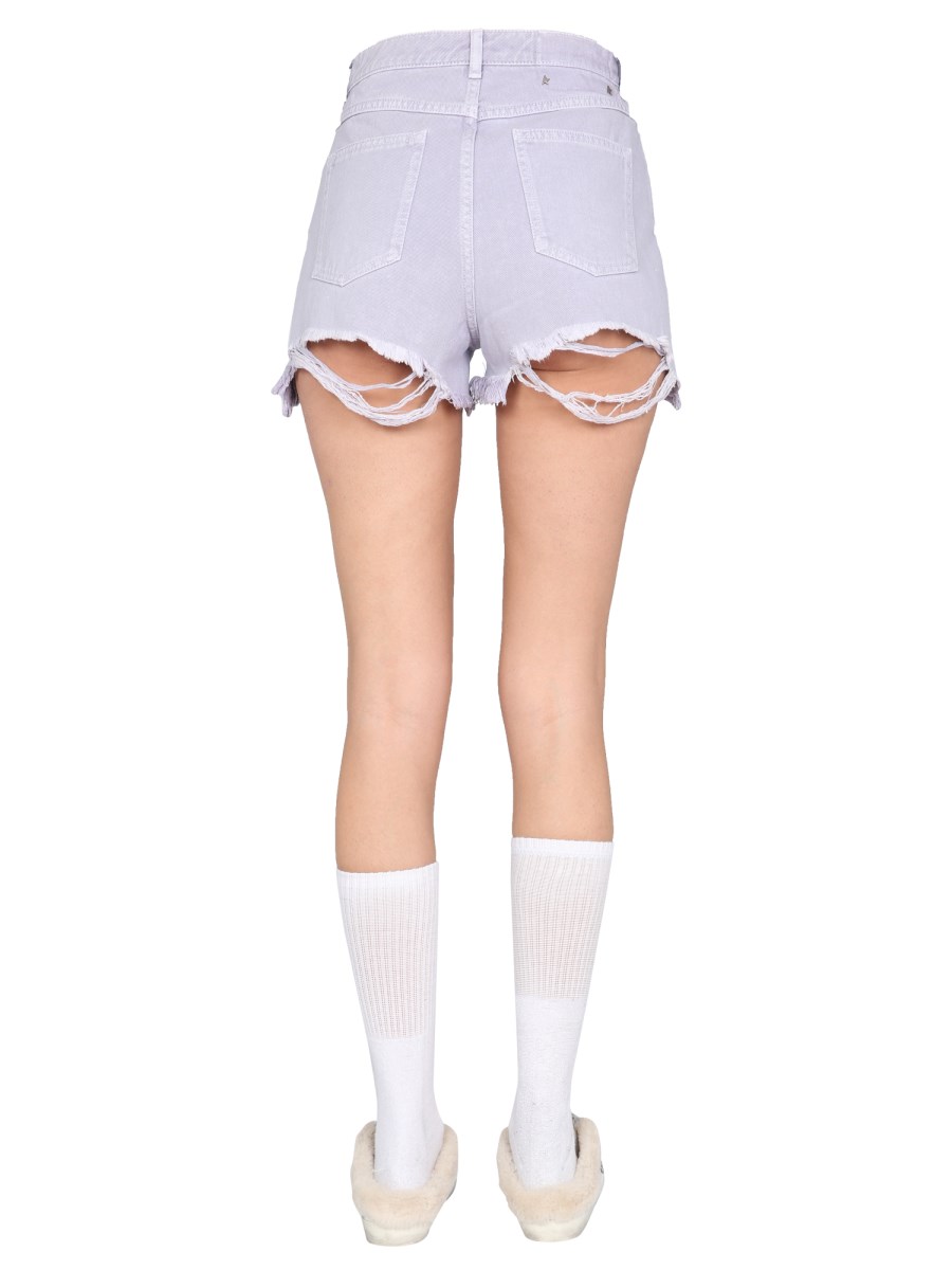 GOLDEN GOOSE SHORTS "EBE" IN DENIM DI COTONE