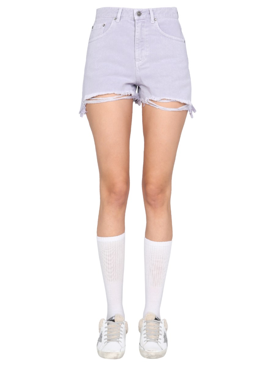 GOLDEN GOOSE SHORTS "EBE" IN DENIM DI COTONE