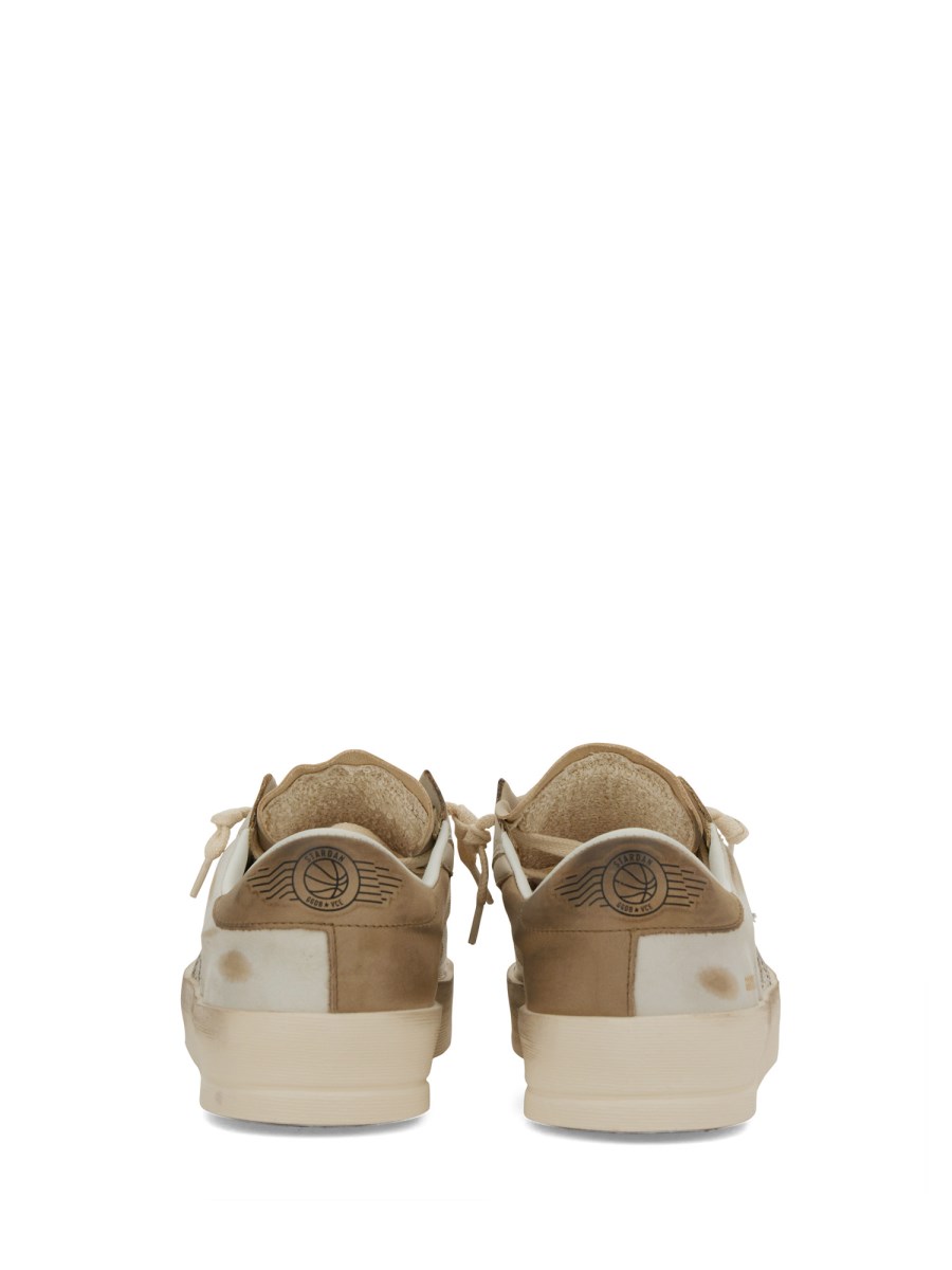 GOLDEN GOOSE SNEAKER "STARDAN" IN RETE E PELLE NABUK