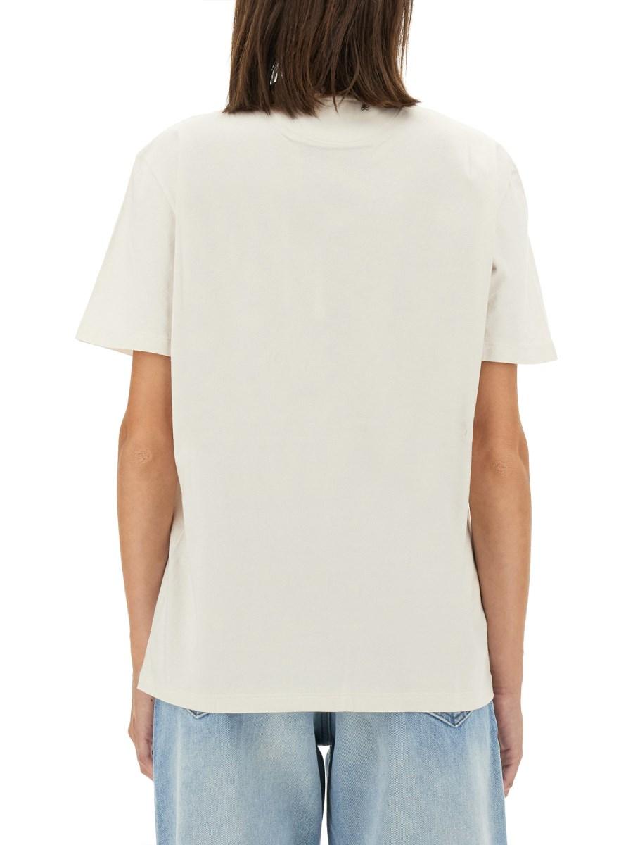 GOLDEN GOOSE T-SHIRT IN JERSEY DI COTONE CON LOGO