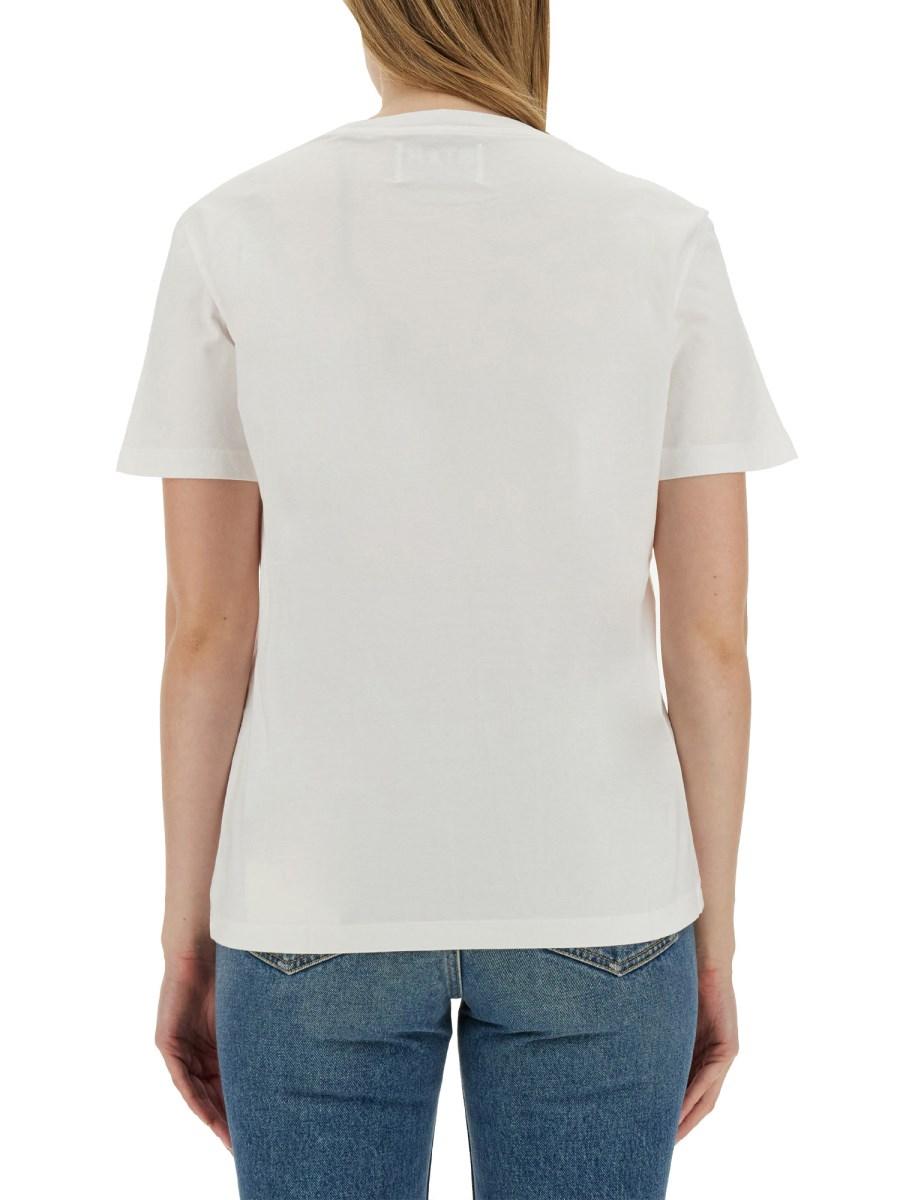 GOLDEN GOOSE T-SHIRT IN JERSEY DI COTONE CON LOGO