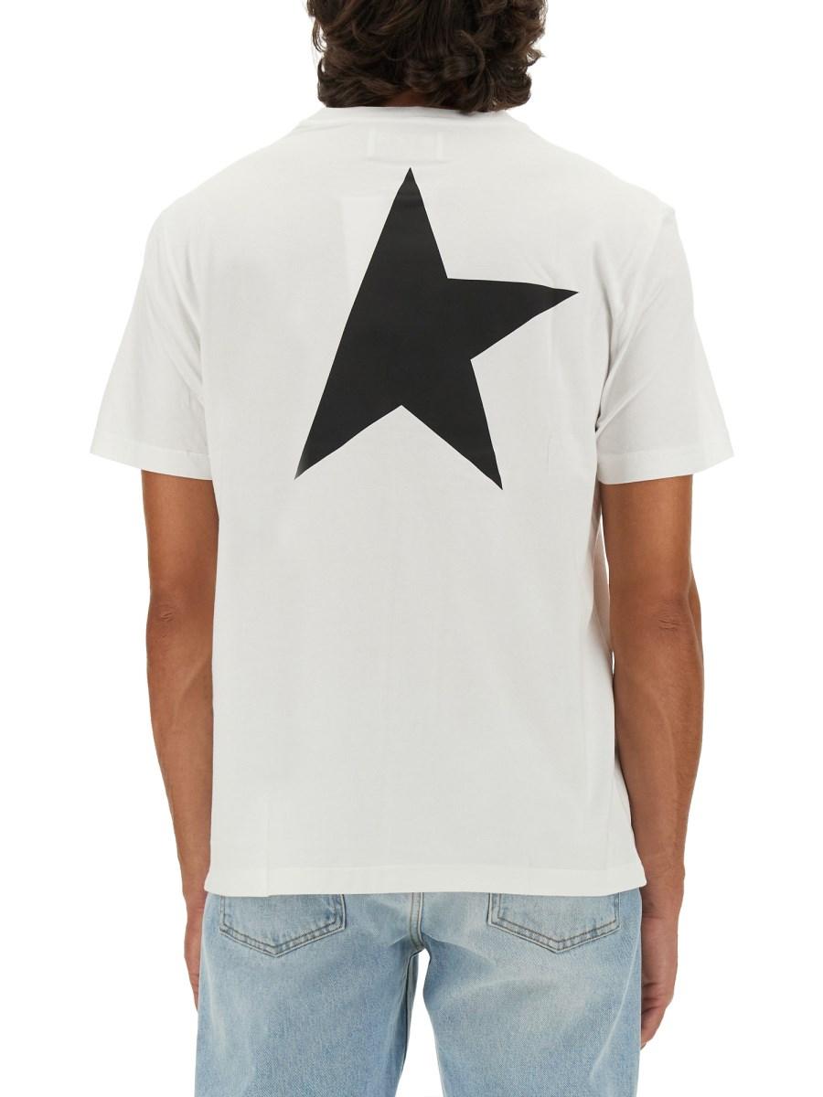 GOLDEN GOOSE T- SHIRT ON COTONE CON STAMPA LOGO