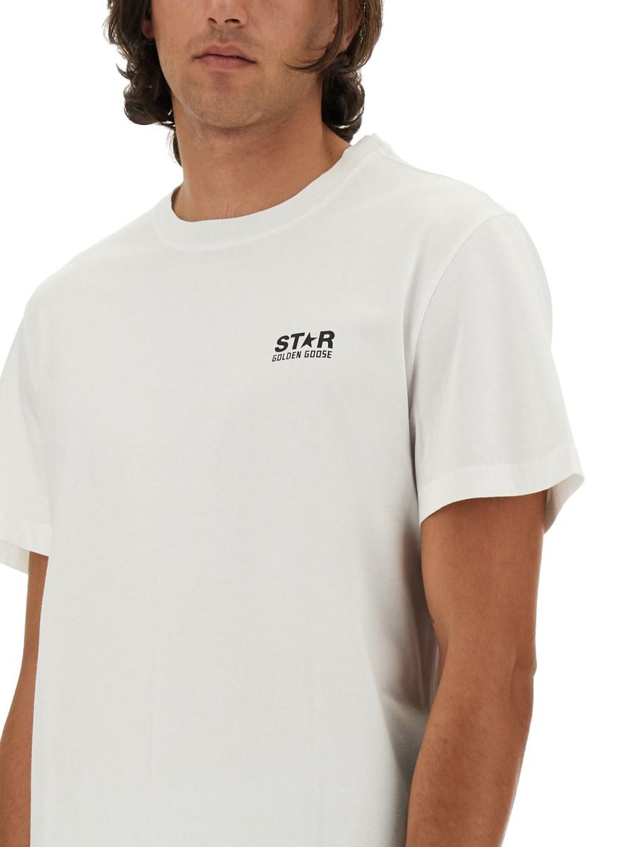 GOLDEN GOOSE T- SHIRT ON COTONE CON STAMPA LOGO
