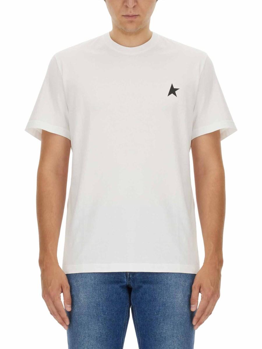 GOLDEN GOOSE T- SHIRT ON COTONE CON STAMPA LOGO