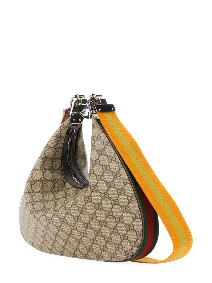 GUCCI BORSA A SPALLA ATTACHE GRANDE IN PELLE