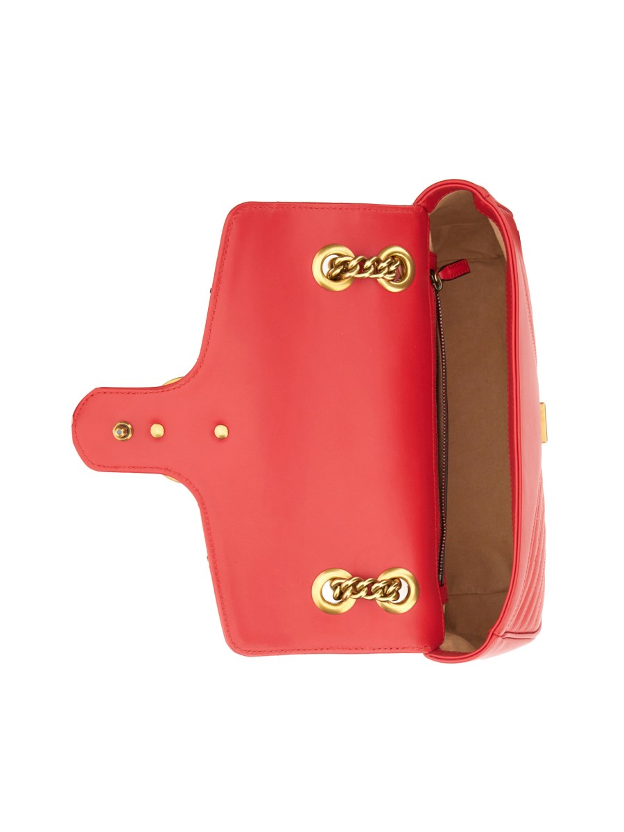 GUCCI BORSA A SPALLAGG MARMONT SMALL IN PELLE