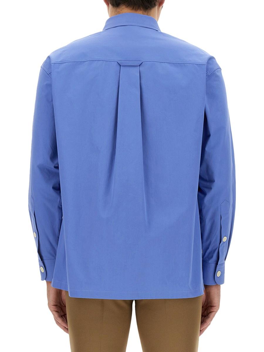 GUCCI CAMICIA IN COTONE CON RICAMO GUCCI