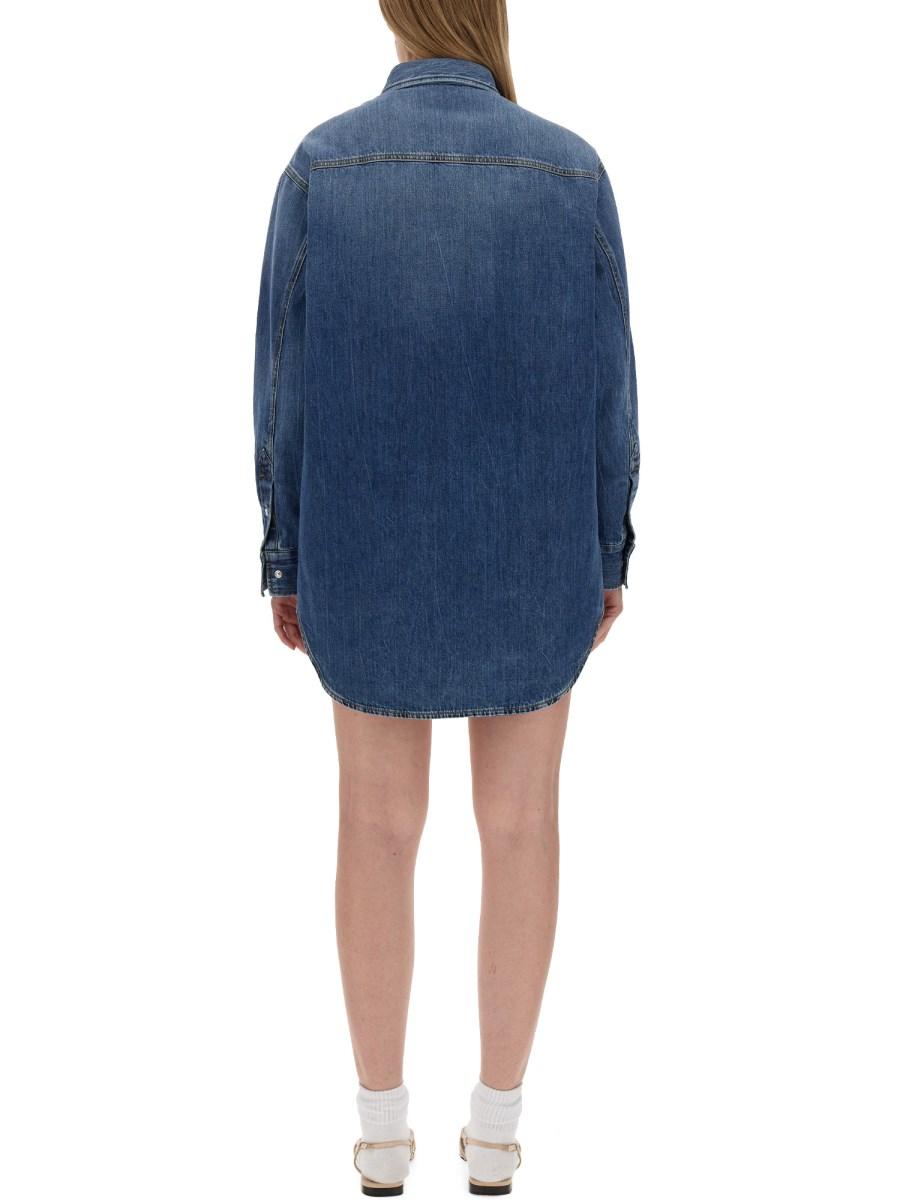 GUCCI CAMICIA IN DENIM ORGANICO EFFETTO DÉLAVÉ