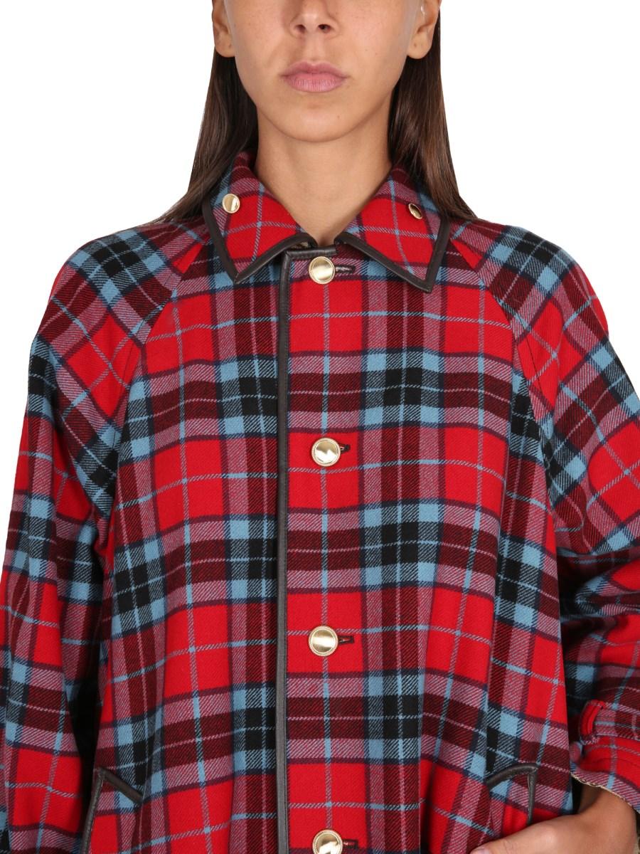 GUCCI CAPPOTTO REVERSIBILE IN TARTAN GG