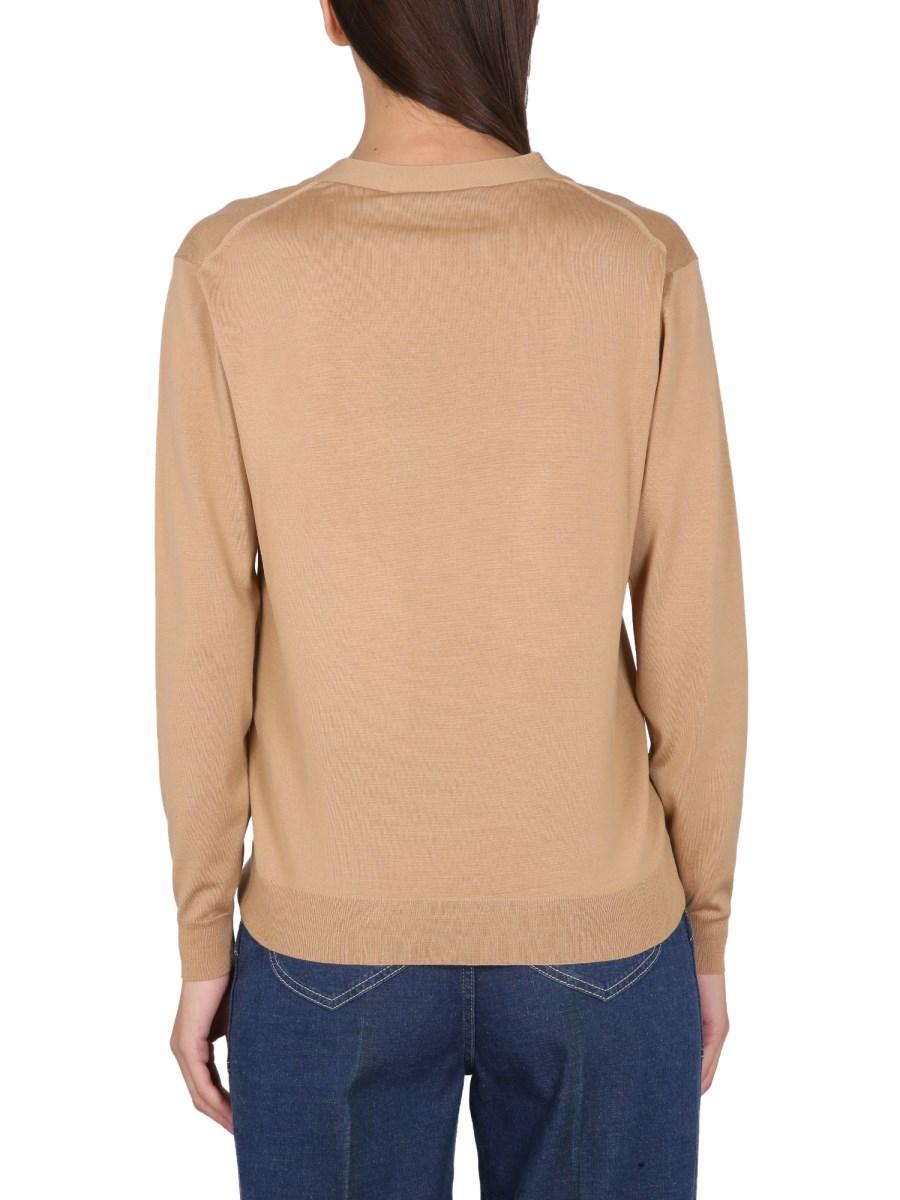 GUCCI CARDIGAN SCOLLO A V IN LANA