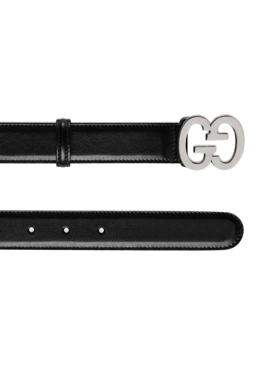 GUCCI CINTURA IN PELLE CON FIBBIA GG