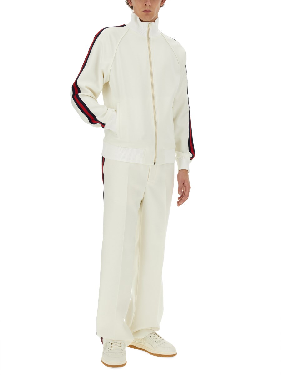 GUCCI GIACCA CON CERNIERA IN DRILL FLUIDO