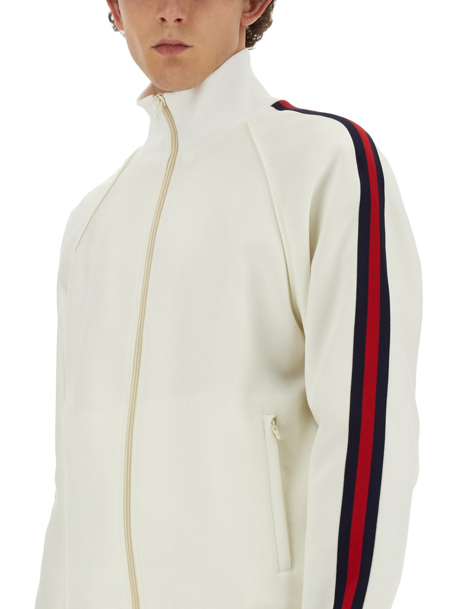 GUCCI GIACCA CON CERNIERA IN DRILL FLUIDO