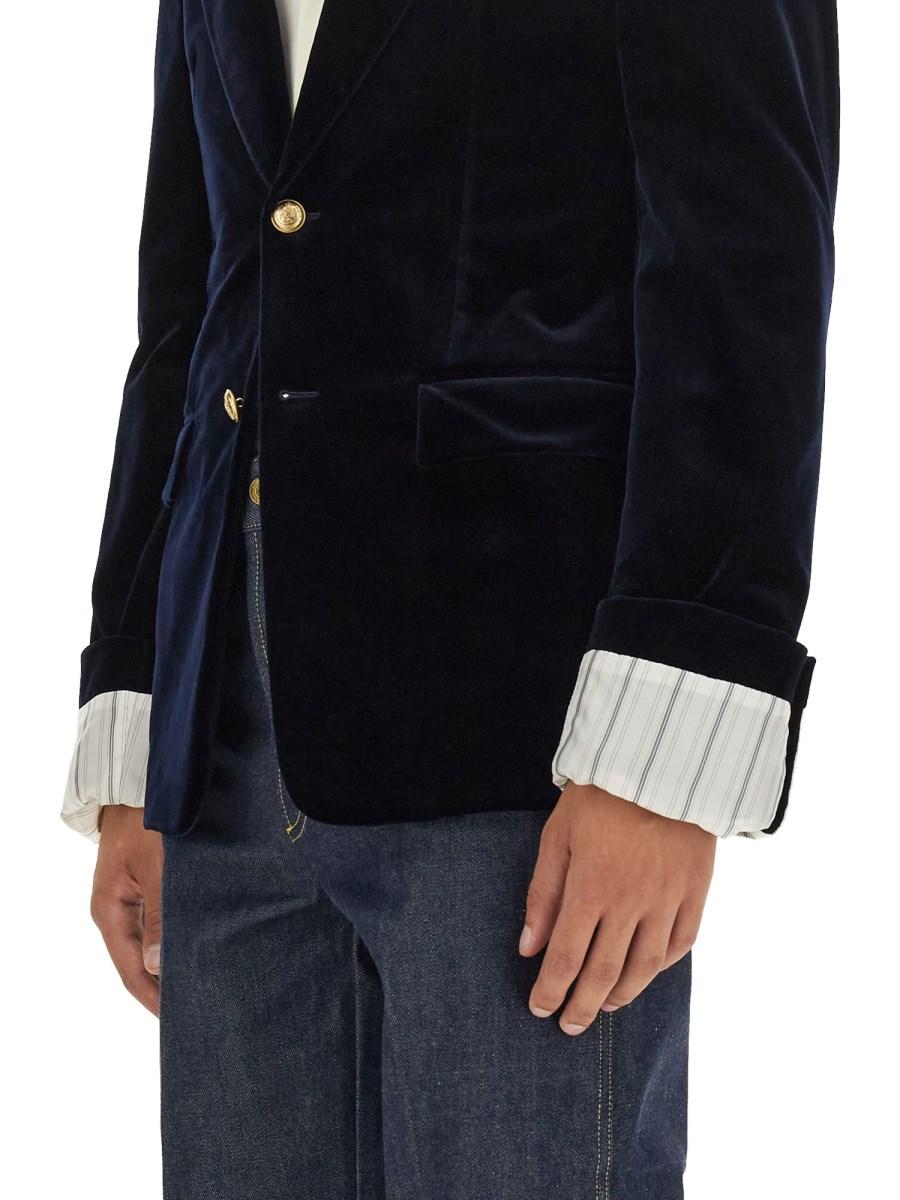 GUCCI GIACCA ELEGANTE IN VELLUTO DI COTONE STRETCH