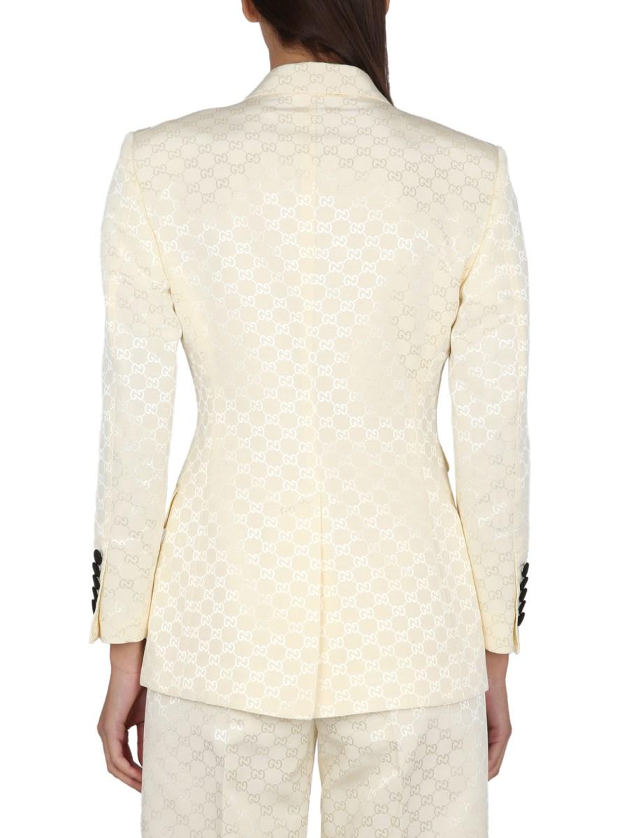 GUCCI GIACCA IN FAGLIA DI COTONE GG