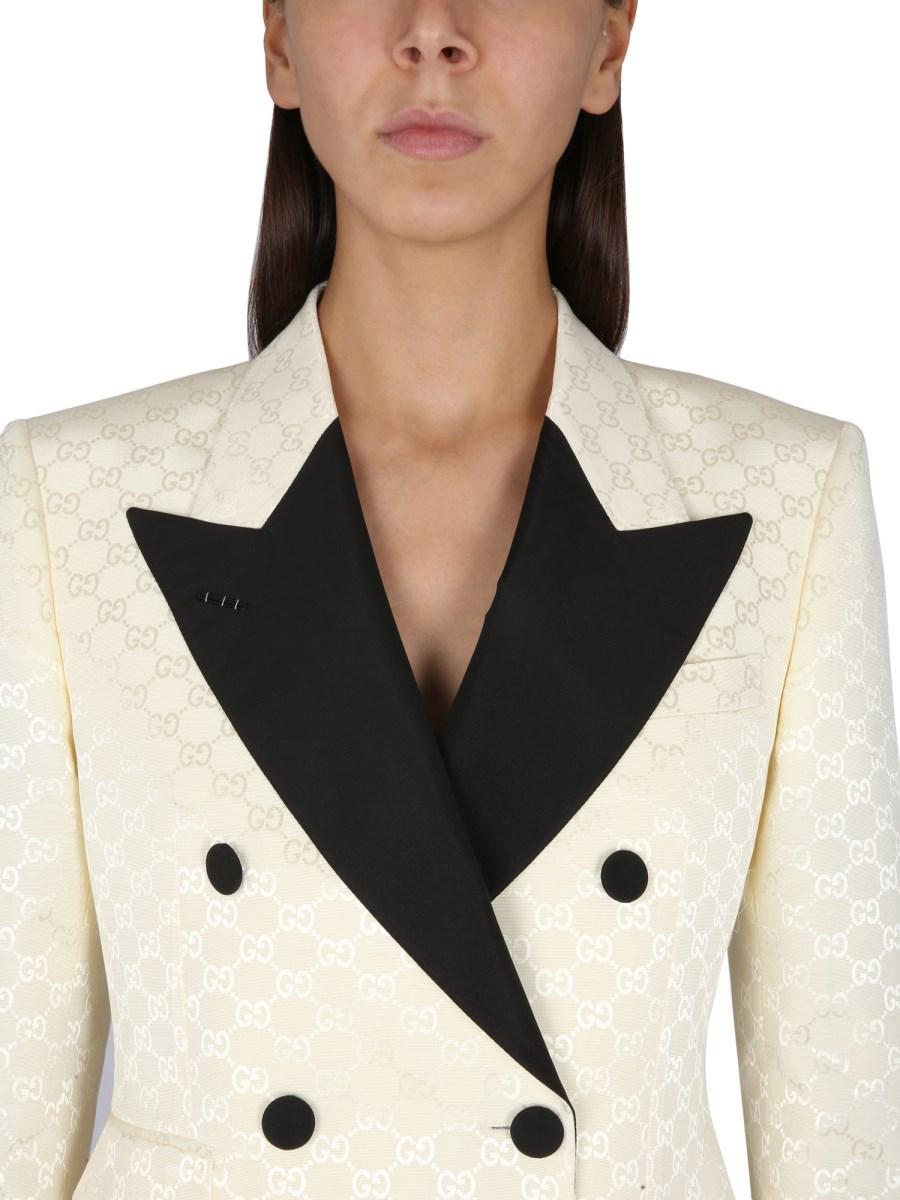 GUCCI GIACCA IN FAGLIA DI COTONE GG
