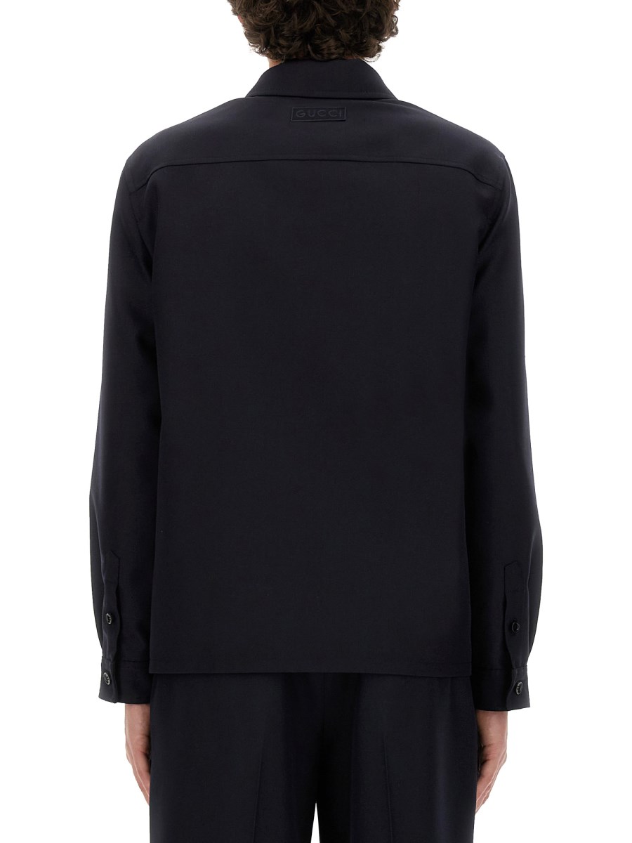 GUCCI GIACCA IN TWILL DI LANA