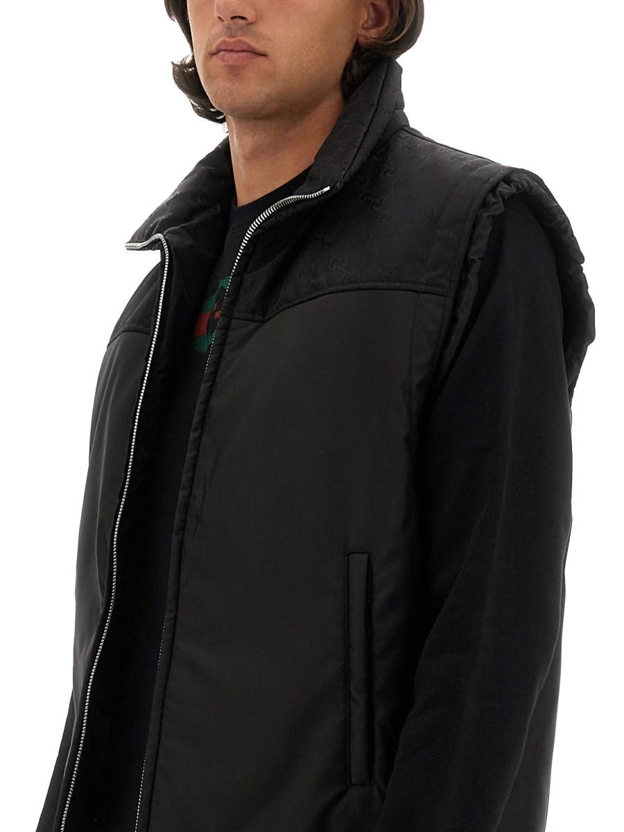 GUCCI GILET IN NYLON GG PESANTE
