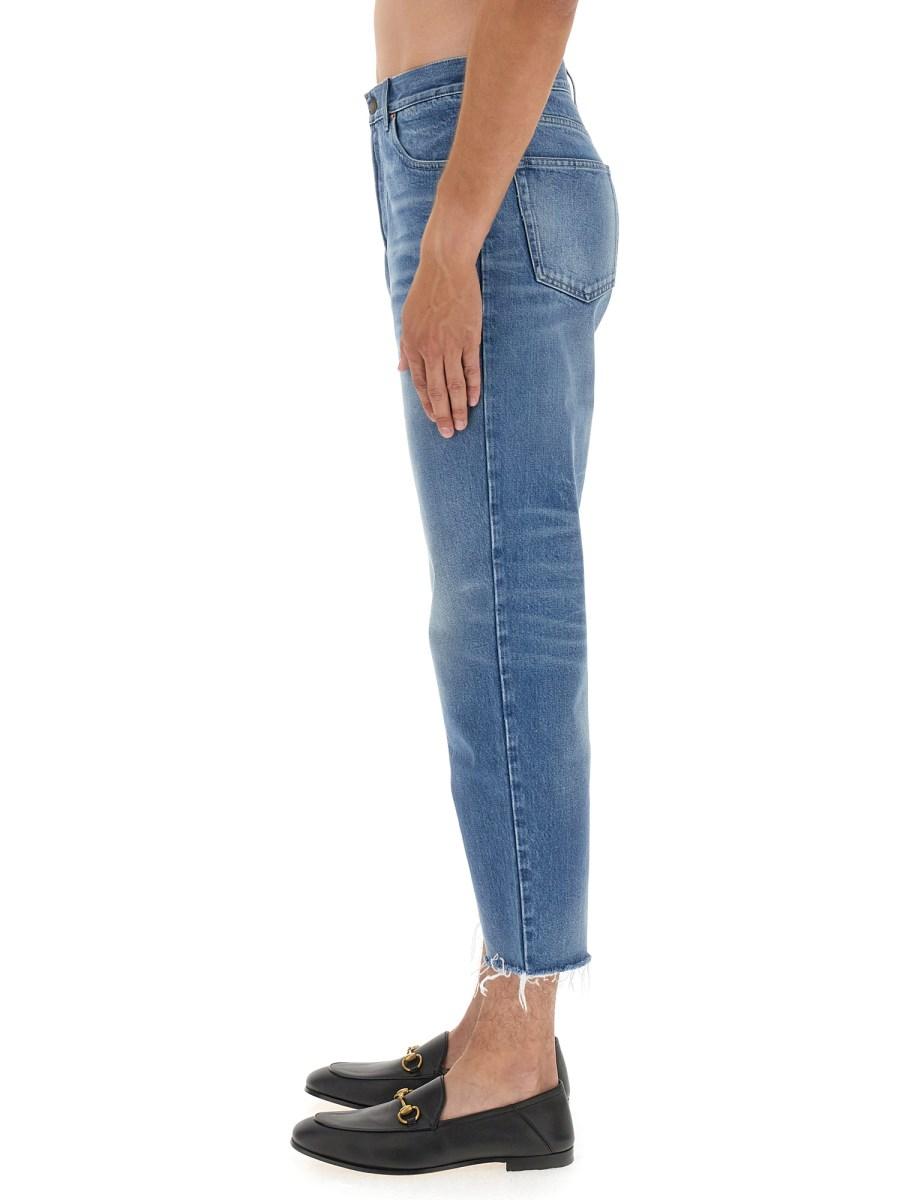 GUCCI JEANS CARROT FIT IN DENIM DI COTONE