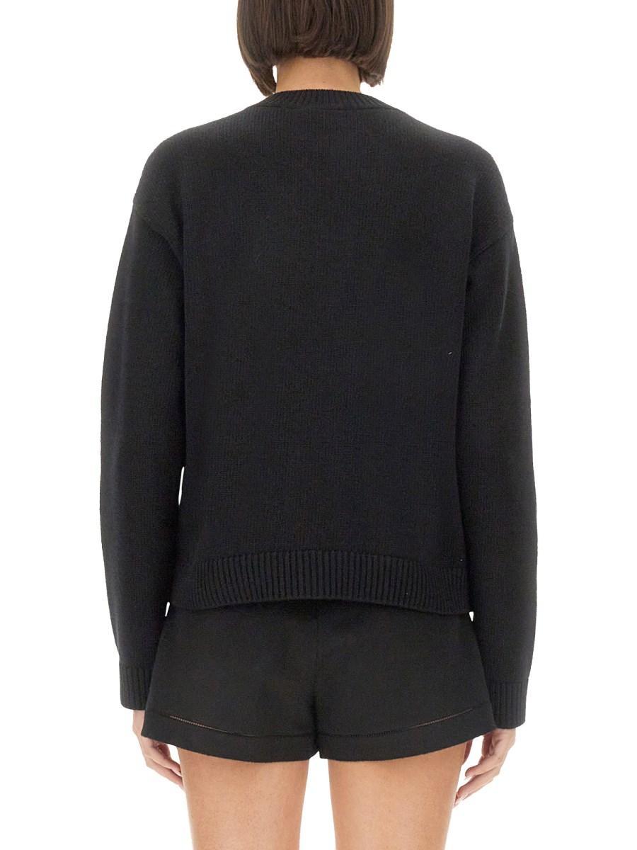 GUCCI MAGLIA IN LANA CON INTARSIO LOGO