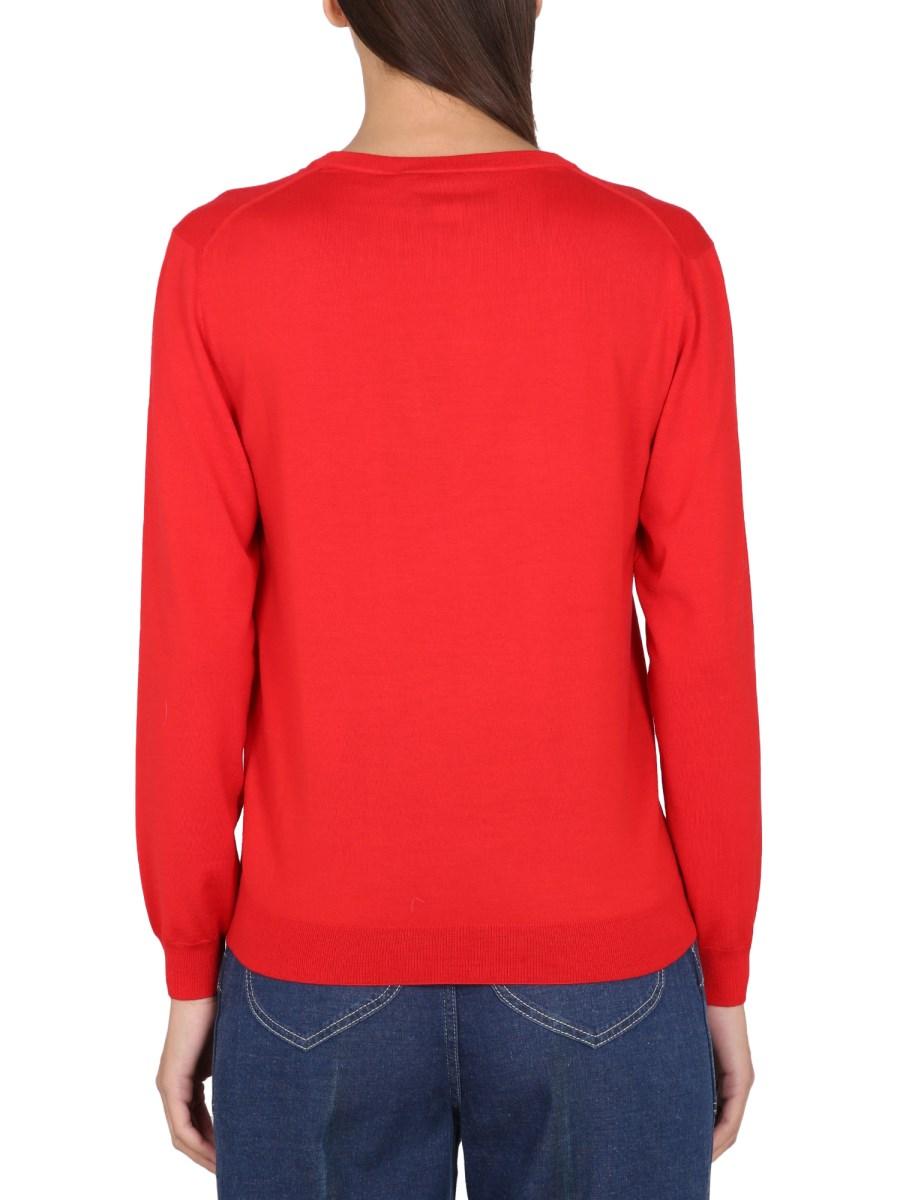 GUCCI MAGLIA SCOLLO A V IN LANA