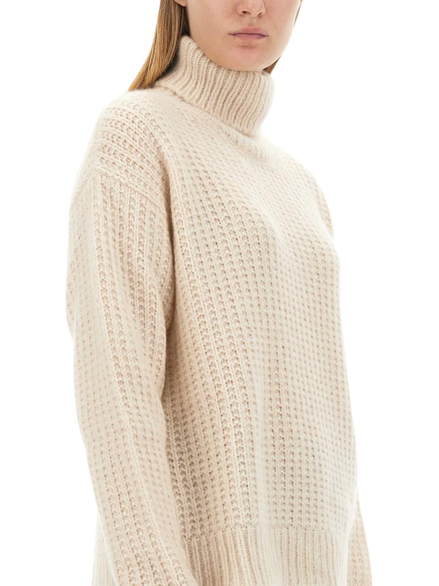 GUCCI MAGLIONE A COLLO ALTO IN SETA E CASHMERE